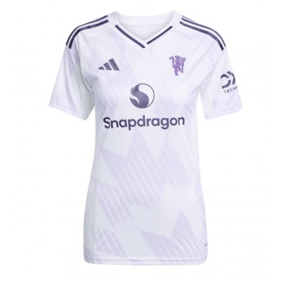 Fotballdrakt Dame Manchester United Lisandro Martinez #6 Bortedrakt 2025-26 Kortermet Fotballdrakt Dame Manchester United Lisandro Martinez #6 Bortedrakt 2025-26 Kortermet